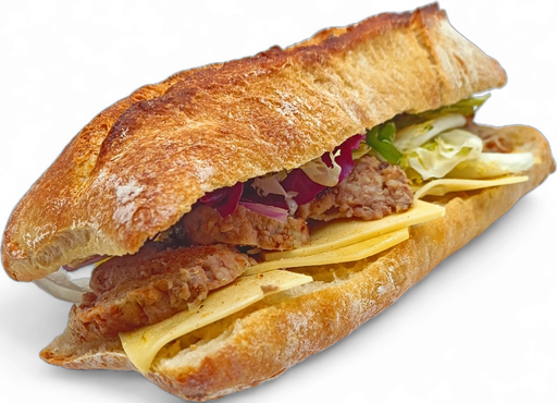 Sandwich boulet moutarde